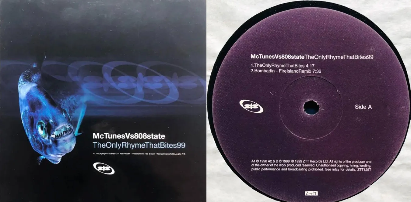 MC Tunes Vs 808state –The Only Rhyme That Bites 99